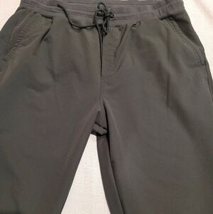 Womens Old Navy Stretch Tech Active Leisure Wear Drawstring Pants XL Deep Green